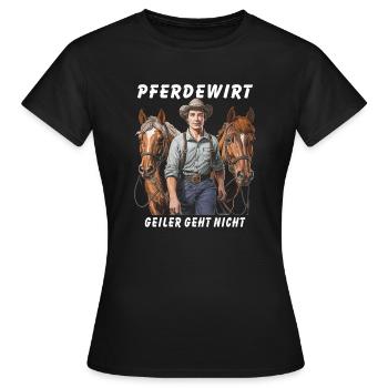HORSE KEEPER NE S’AMÉLIORE PAS - T-shirt Femme - noir - Devant - AI Model Female 172 dark (172cm)