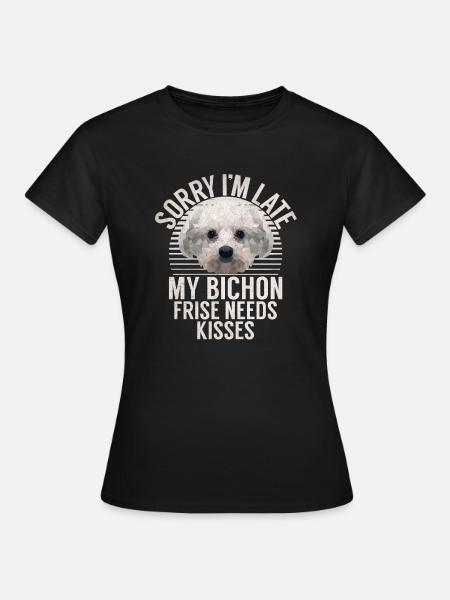 Bichon Frise Geschenken - Vrouwen T-shirt - zwart