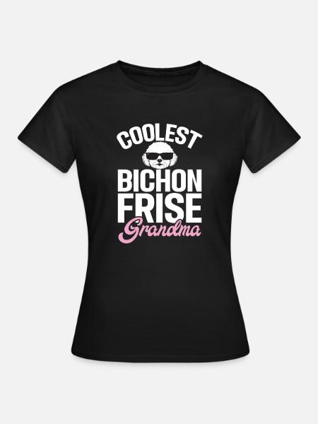 Bichon Frise Geschenken - Vrouwen T-shirt - zwart