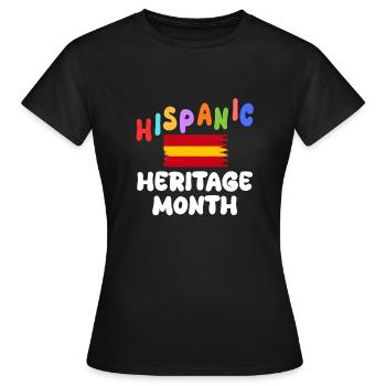 Hispanic heritage month - Women's T-Shirt - black - Front - AI Model Female 172 dark (172cm)