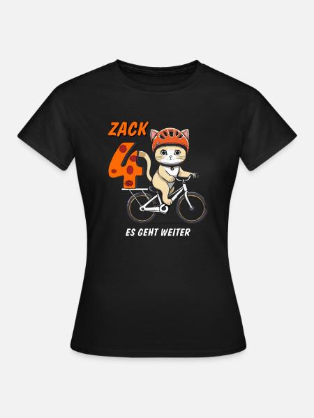 KATZE FAHRRAD ZACK VIER - T-shirt dam - svart