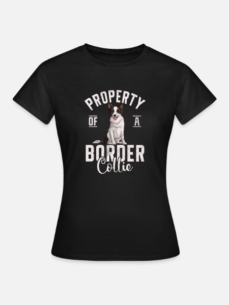 Bordercollie-lahjat - Naisten t-paita - musta