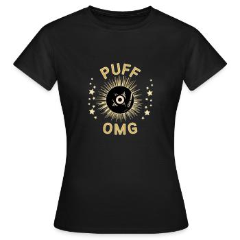 Puff music rappeur - T-shirt Femme - noir - Devant - AI Model Female 172 dark (172cm)