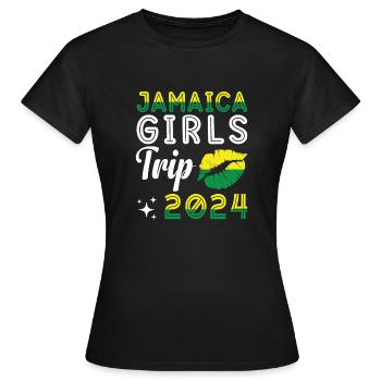 Jamaïque Girls Trip 2024 Vacances Fête Vacances - T-shirt Femme - noir - Devant - AI Model Female 172 dark (172cm)