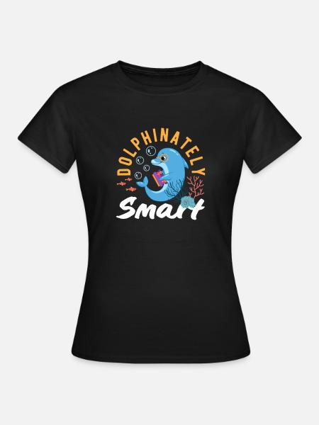 Dolphinately Smart Taucherfreund - Frauen T-Shirt - Schwarz