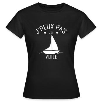 Je Peux Pas J Ai Voile - T-shirt Femme - noir - Devant - AI Model Female 172 dark (172cm)