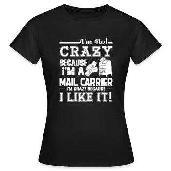 Mail Carrier Love Being A Mail Carrier - Women's T-Shirt - black - Front - AI Model Female 172 dark (172cm)
