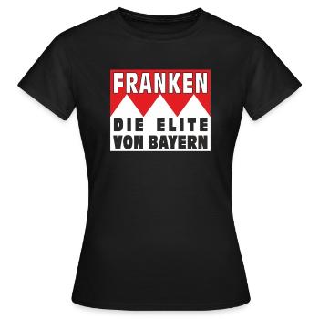 LA FRANCONIE L’ÉLITE DE LA BAVIÈRE - T-shirt Femme - noir - Devant - AI Model Female 172 dark (172cm)