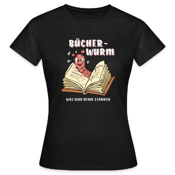 RAT DE BIBLIOTHÈQUE RAT DE BIBLIOTHÈQUE RENFORCER - T-shirt Femme - noir - Devant - AI Model Female 172 dark (172cm)