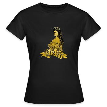 Sissi Gold - Frauen T-Shirt - Schwarz - Vorne - AI Model Female 172 dark (172cm)