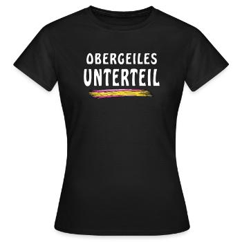 TOP BOTTOM - Women's T-Shirt - black - Front - AI Model Female 172 dark (172cm)