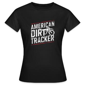 La passion de la course sur piste plate - T-shirt Femme - noir - Devant - AI Model Female 172 dark (172cm)