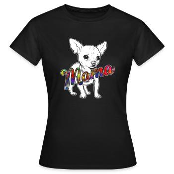 Chihuahua Chihuahua Mama - Women's T-Shirt - black - Front - AI Model Female 172 dark (172cm)