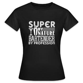 Bartender Bartender By Profession - Women's T-Shirt - black - Front - AI Model Female 172 dark (172cm)