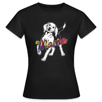 Beagle Beagle Mama - Women's T-Shirt - black - Front - AI Model Female 172 dark (172cm)