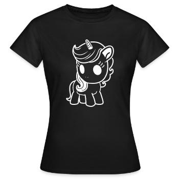 Poney - T-shirt Femme - noir - Devant - AI Model Female 172 dark (172cm)