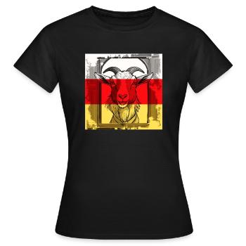 GOAT STABLE - Women's T-Shirt - black - Front - AI Model Female 172 dark (172cm)