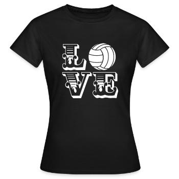 Beach Volleyball Love Beach Volleyball - Women's T-Shirt - black - Front - AI Model Female 172 dark (172cm)
