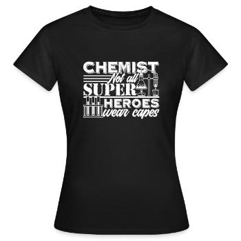Chemist Proud To Be A Chemist - Women's T-Shirt - black - Front - AI Model Female 172 dark (172cm)