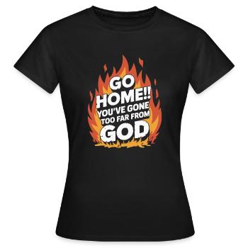 RENTRE CHEZ TOI - T-shirt Femme - noir - Devant - AI Model Female 172 dark (172cm)