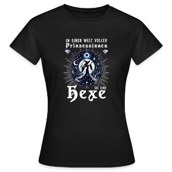 Dans un monde rempli de princesses, soyez une sorcière - T-shirt Femme - noir - Devant - AI Model Female 172 dark (172cm)