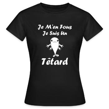 Têtard - T-shirt Femme - noir - Devant - AI Model Female 172 dark (172cm)