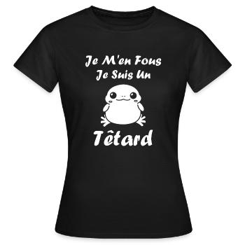 Têtard - T-shirt Femme - noir - Devant - AI Model Female 172 dark (172cm)