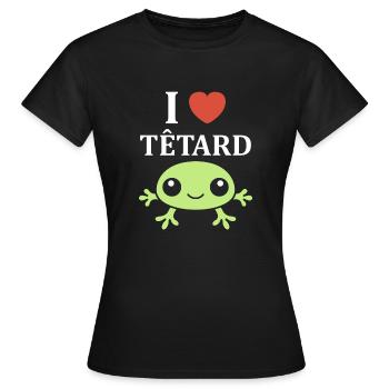 Têtard - T-shirt Femme - noir - Devant - AI Model Female 172 dark (172cm)