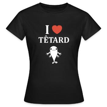 Têtard - T-shirt Femme - noir - Devant - AI Model Female 172 dark (172cm)