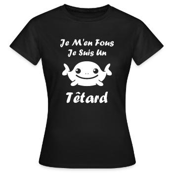 Têtard - T-shirt Femme - noir - Devant - AI Model Female 172 dark (172cm)