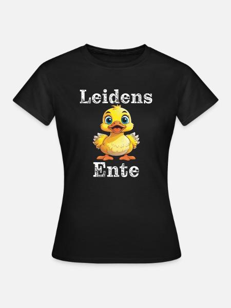 Leidens Ente - Frauen T-Shirt - Schwarz