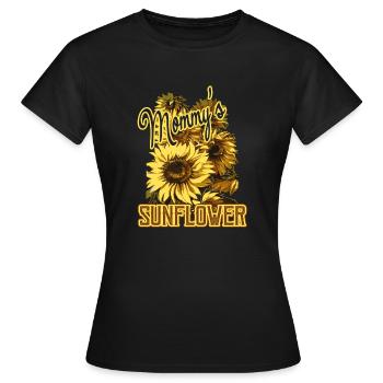Mommy's Sunflower - Women's T-Shirt - black - Front - AI Model Female 172 dark (172cm)