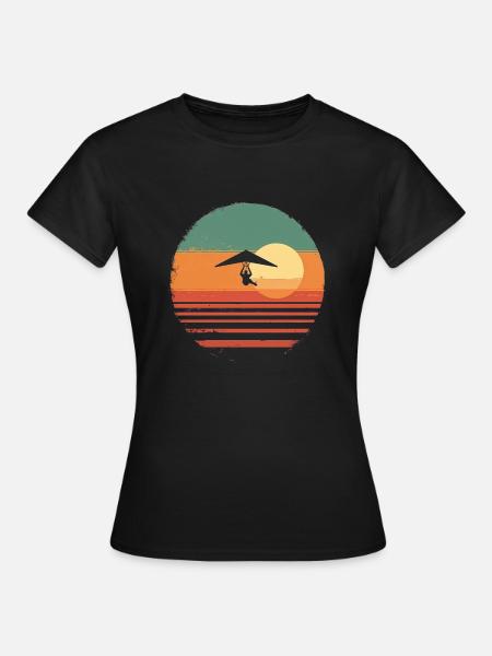 Oldtimer-Hängegleiter - Frauen T-Shirt - Schwarz