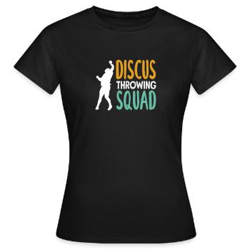 Lancer du disque Athlète Cadeau d’athlète - T-shirt Femme - noir - Devant - AI Model Female 172 dark (172cm)