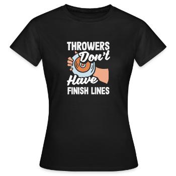 Lancer du disque Athlète Cadeau d’athlète - T-shirt Femme - noir - Devant - AI Model Female 172 dark (172cm)