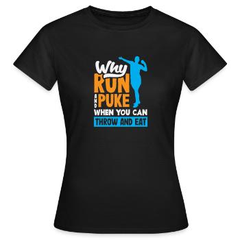 Lancer du disque Athlète Cadeau d’athlète - T-shirt Femme - noir - Devant - AI Model Female 172 dark (172cm)