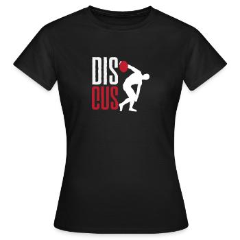Lancer du disque Athlète Cadeau d’athlète - T-shirt Femme - noir - Devant - AI Model Female 172 dark (172cm)