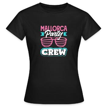 Mallorca Party Crew Mallorca Holidays - Women's T-Shirt - black - Front - AI Model Female 172 dark (172cm)