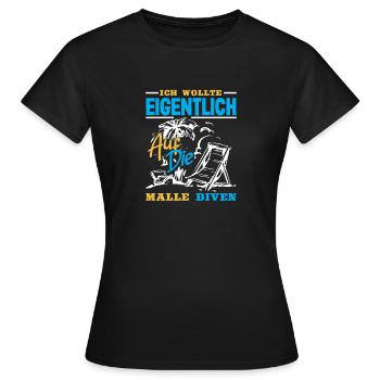 Mallorca Party Crew Mallorca Holidays - Women's T-Shirt - black - Front - AI Model Female 172 dark (172cm)