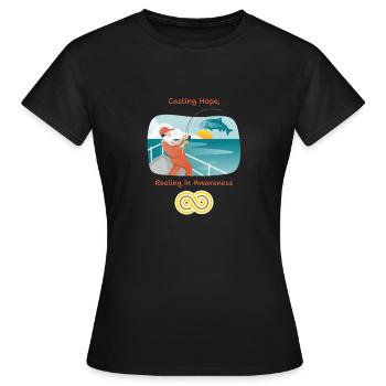 Casting Hope Taumeln im Bewusstsein - Frauen T-Shirt - Schwarz - Vorne - AI Model Female 172 dark (172cm)