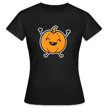 Citrouille - T-shirt Femme - noir - Devant - AI Model Female 172 dark (172cm)