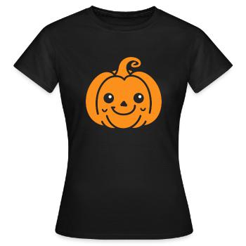 Citrouille - T-shirt Femme - noir - Devant - AI Model Female 172 dark (172cm)