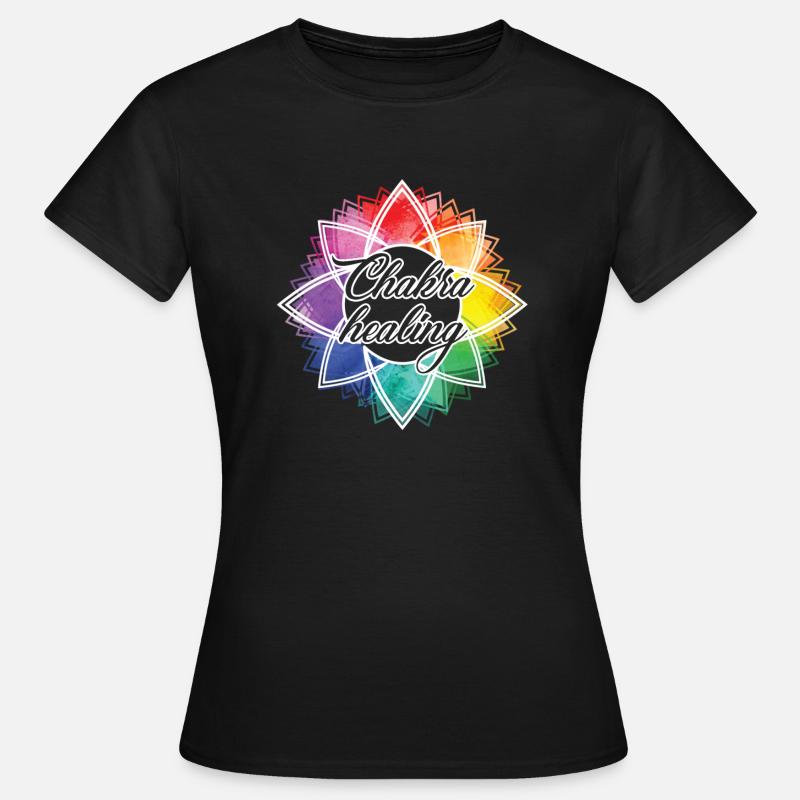 Chakra Healing Funny Chakra - Women's T-Shirt - black