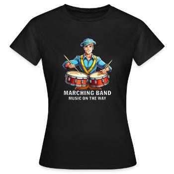 MARCHING BAND MUSIC ON THE WAY - Women's T-Shirt - black - Front - AI Model Female 172 dark (172cm)