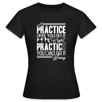 Gymnastic Practice Gymnastic - Women's T-Shirt - black - Front - AI Model Female 172 dark (172cm)