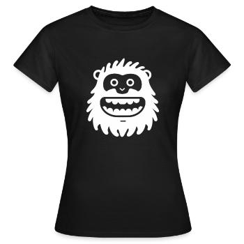 Yeti - Frauen T-Shirt - Schwarz - Vorne - AI Model Female 172 dark (172cm)