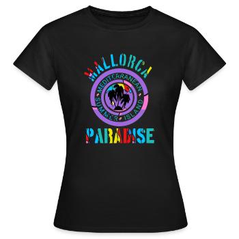siebzehntes Bundesland Mallorca Palma - Frauen T-Shirt - Schwarz - Vorne - AI Model Female 172 dark (172cm)