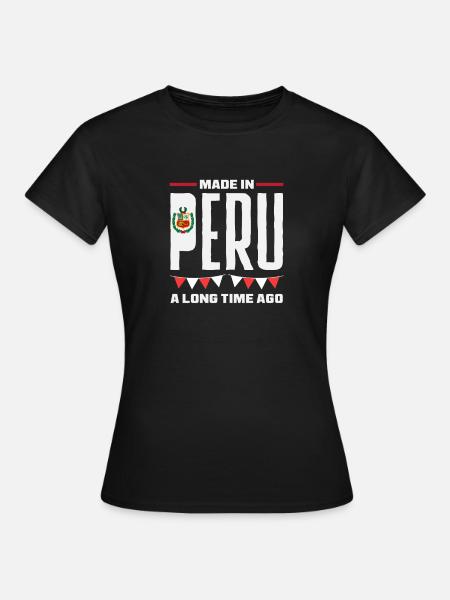 Peru Peruaner Geschenk - Frauen T-Shirt - Schwarz