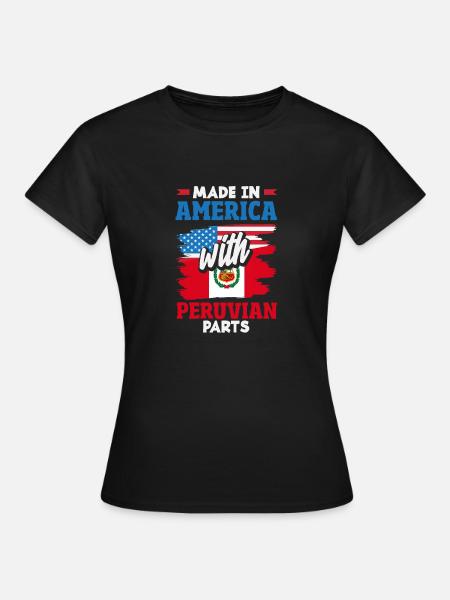 Peru Peruaner Geschenk - Frauen T-Shirt - Schwarz