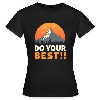 ZITAT IM TREND - Frauen T-Shirt - Schwarz - Vorne - AI Model Female 172 dark (172cm)